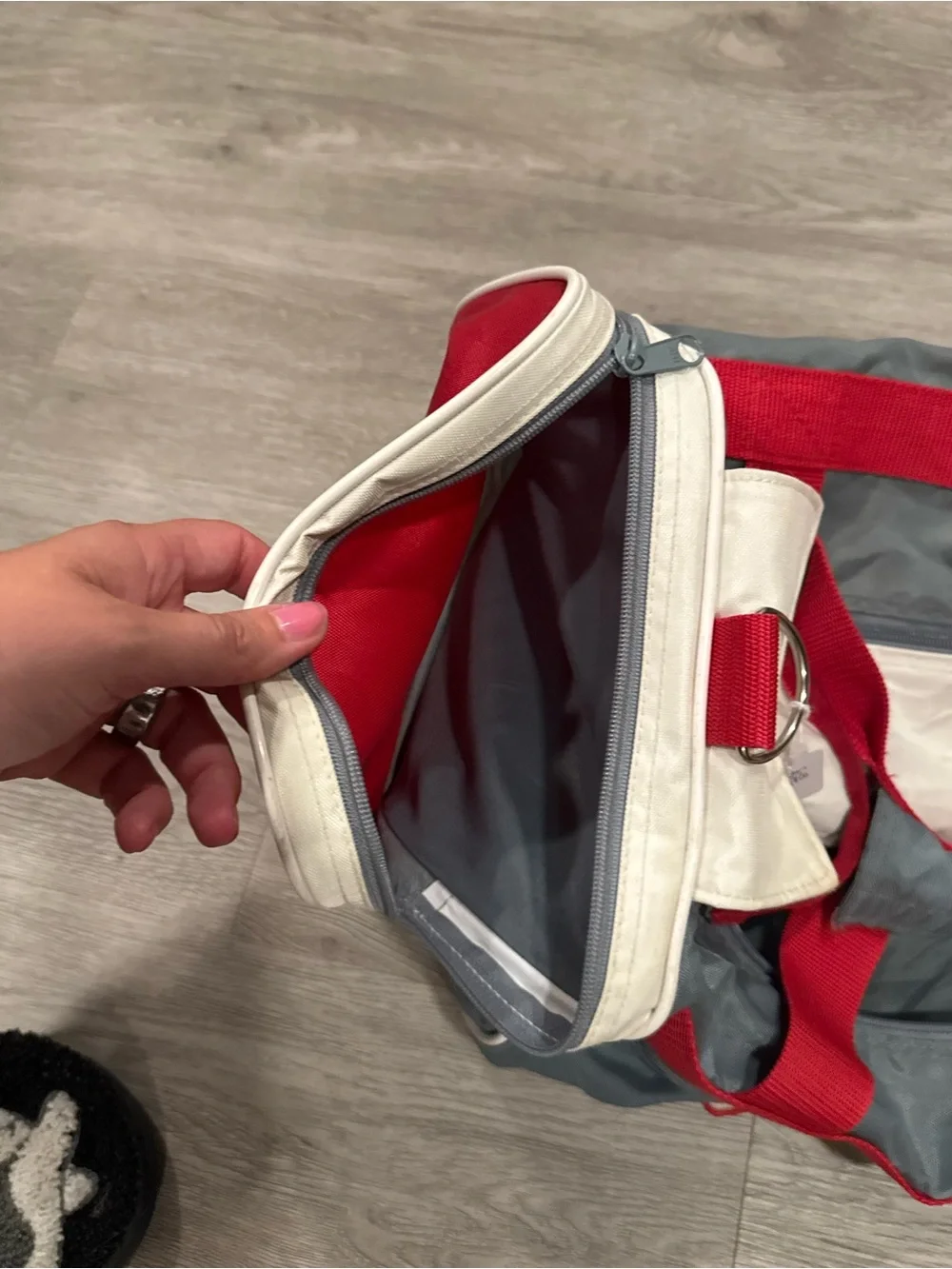 Gray & Red Vintage Winston Cigarettes Duffle Bag